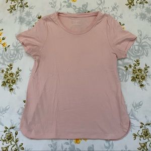 Talbots Size MP Blush Crew Neck Basic Tee